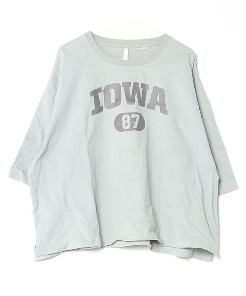 「JOHN'S CLOSET」 「HALHAM」半袖Tシャツ MEDIUM サックスブルー メンズ_画像2