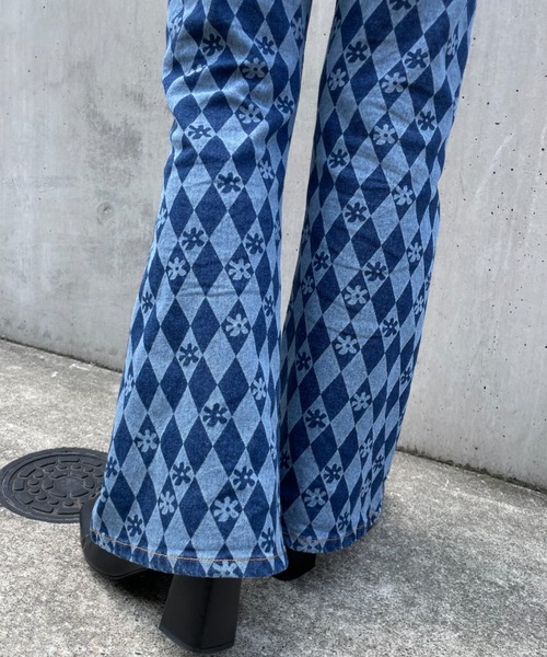 「HELLO.SANFRANCISCO」 デニムパンツ SMALL ブルー レディース_画像6