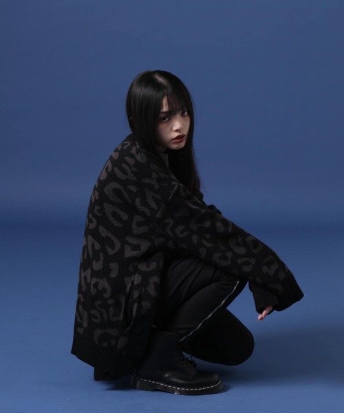 「WHITELAND」 ニットカーディガン FREE ベージュ メンズ_画像5