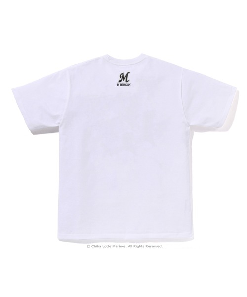 トップス BAPE X CHIBA LOTTE MARINES - LOGO TEE A BATHING APE（アベイシングエイプ） tシャツ BAPE X CHIBA LOTTE