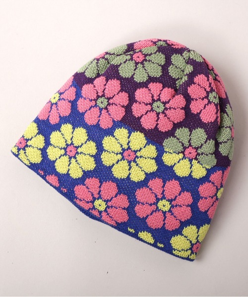 CA4LA（カシラ） ニット帽 ニットキャップ FLOWERS3 レディース