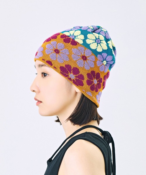CA4LA（カシラ） ニット帽 ニットキャップ FLOWERS3 レディース