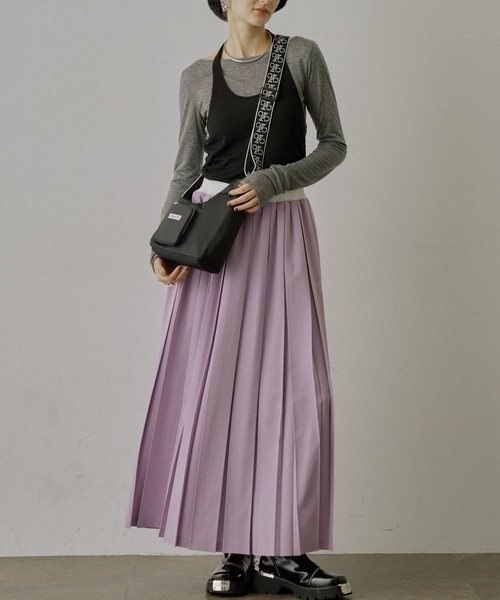 「VIOLETTA」 ロングスカート M グレー レディース_画像2