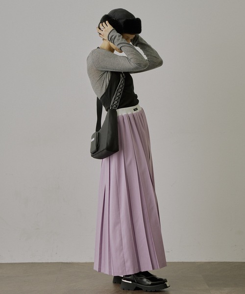 「VIOLETTA」 ロングスカート M グレー レディース_画像3