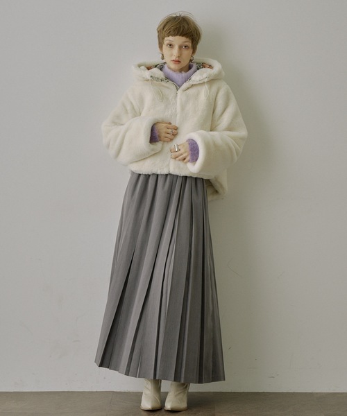 「VIOLETTA」 ロングスカート M グレー レディース_画像6