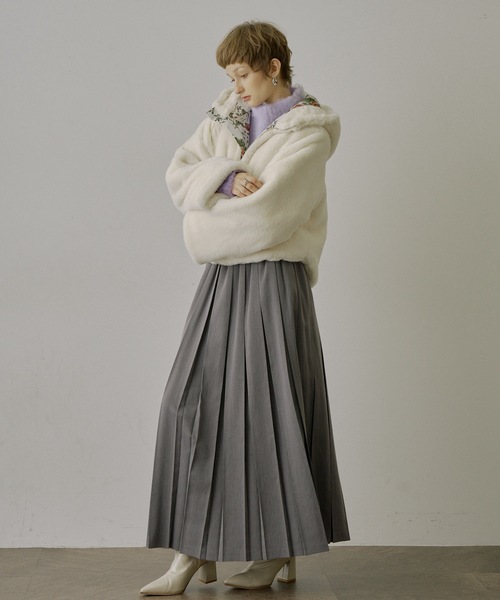 「VIOLETTA」 ロングスカート M グレー レディース_画像9