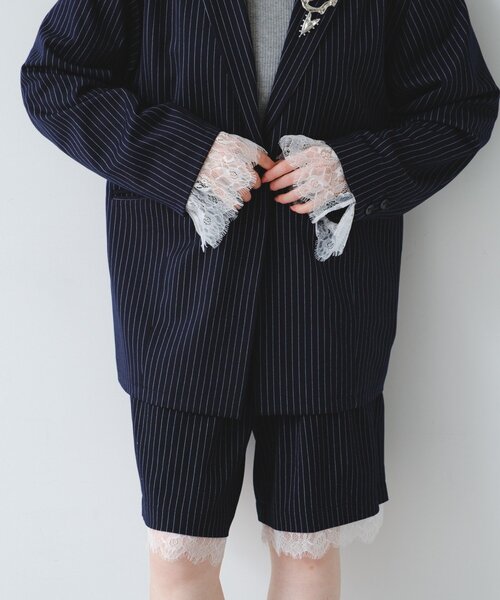Kastane（カスタネ） パンツ SETUPレースハーフパンツ レディース