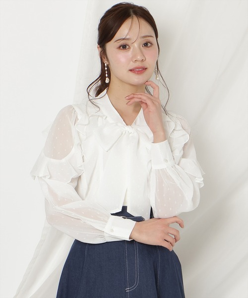 WILLSELECTION（ウィルセレクション） ブラウス シャツ ドビードット