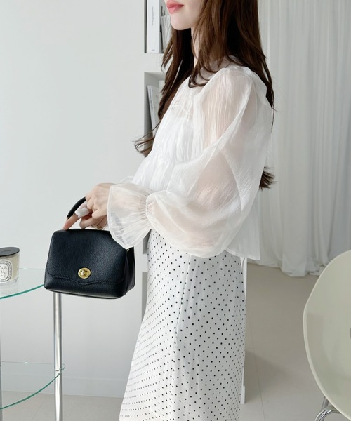 Ada. スカート シアー ドット ロング スカート : ZOZOTOWN Yahoo!店