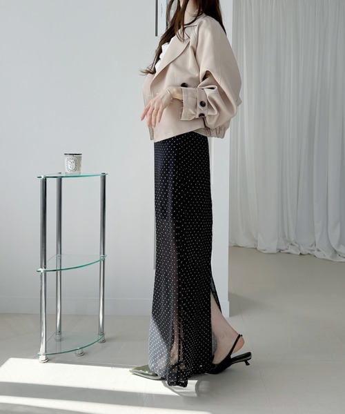Ada. スカート シアー ドット ロング スカート : ZOZOTOWN Yahoo!店