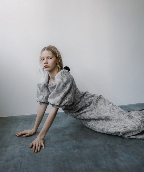 et.UNiVER ドレス Sheer Jacquard Organza Dress : ZOZOTOWN Yahoo!店