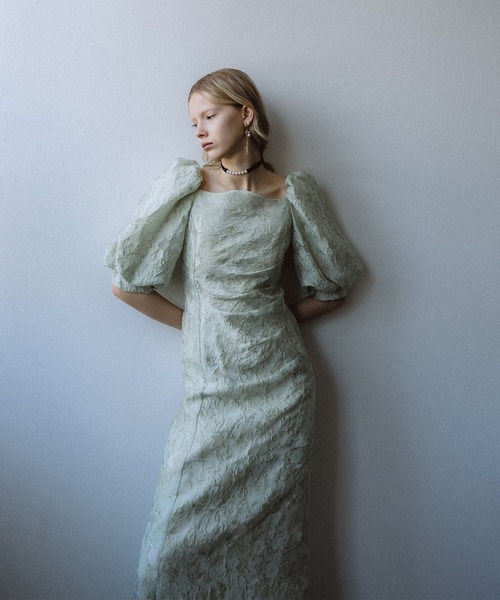 et.UNiVER ドレス Sheer Jacquard Organza Dress : ZOZOTOWN Yahoo!店