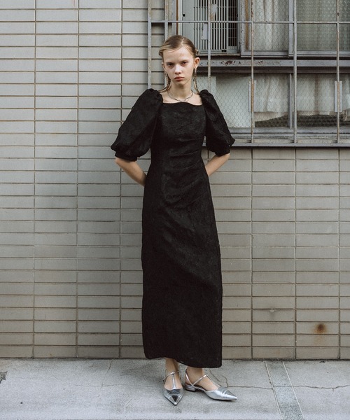 et.UNiVER ドレス Sheer Jacquard Organza Dress : ZOZOTOWN Yahoo!店