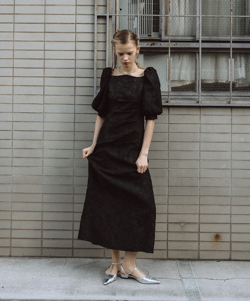 et.UNiVER ドレス Sheer Jacquard Organza Dress : ZOZOTOWN Yahoo!店