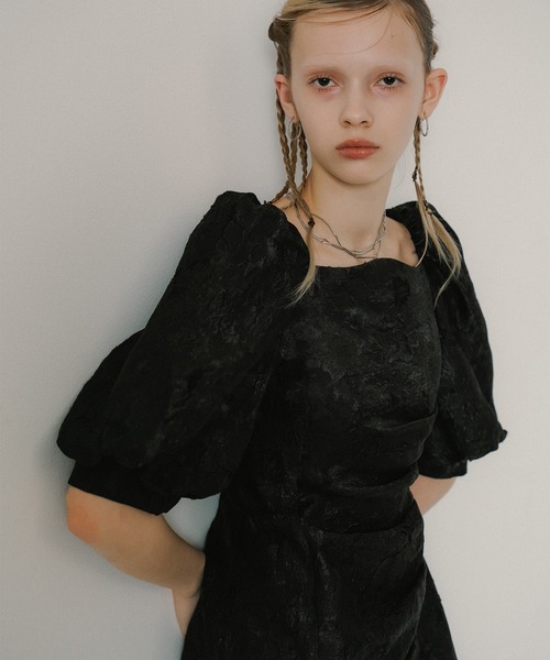 et.UNiVER ドレス Sheer Jacquard Organza Dress : ZOZOTOWN Yahoo!店