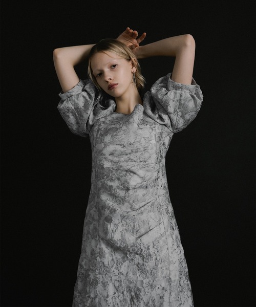 et.UNiVER ドレス Sheer Jacquard Organza Dress : ZOZOTOWN Yahoo!店