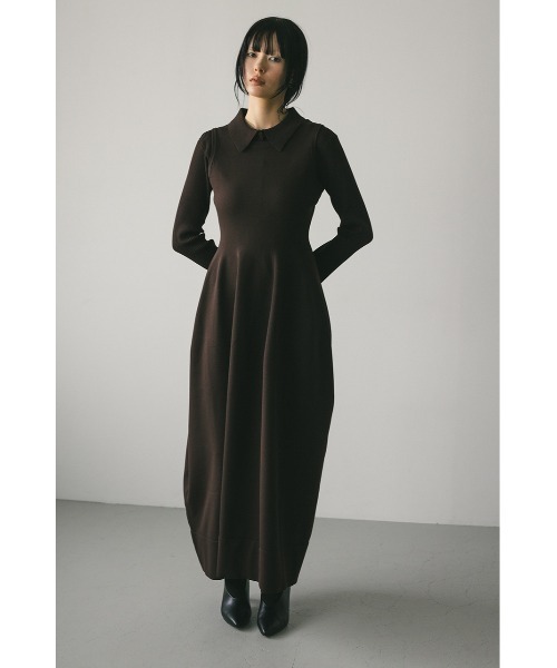 「STYLEMIXER」 ニットワンピース MEDIUM オレンジ レディースの画像
