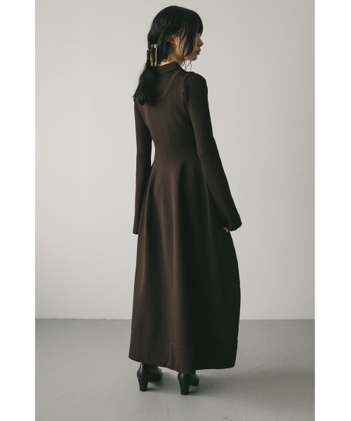 「STYLEMIXER」 ニットワンピース MEDIUM オレンジ レディースの画像