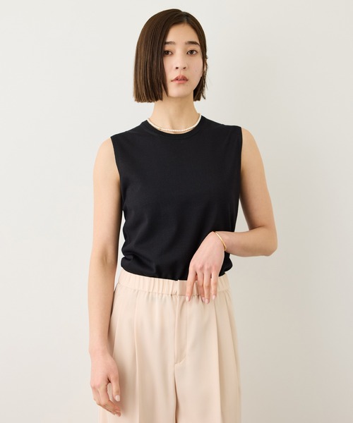 ROPE'（ロペ） tシャツ LEVITA レイヤードニットプルーオーバー(ケープ