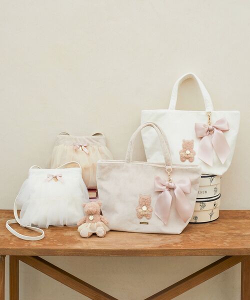 「Maison de FLEUR」 ハンドバッグ FREE ベージュ レディース_画像4