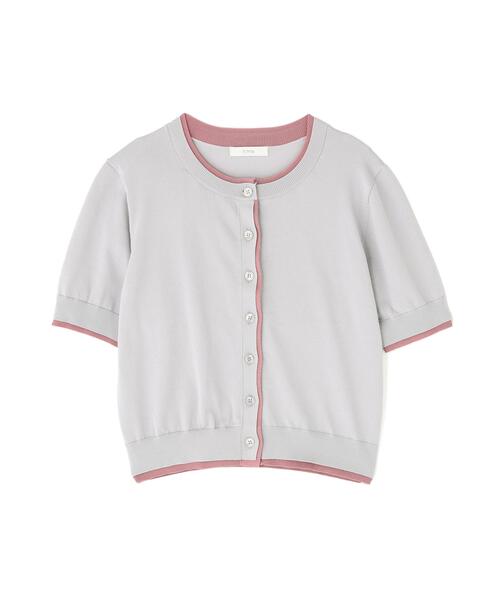 ニット セーター 「ａ」配色カーディガン / 1216176400 レディースの画像