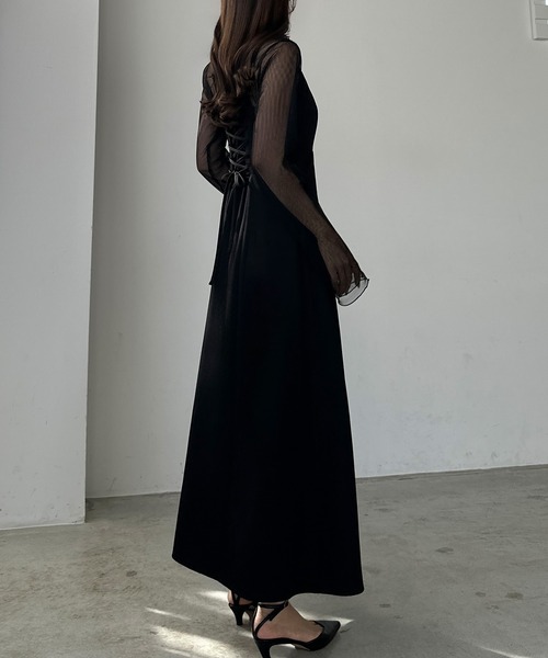 「Louere」 キャミソールワンピース X-LARGE ブラウン レディース_画像5