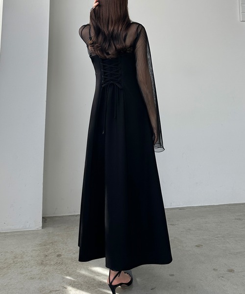 「Louere」 キャミソールワンピース X-LARGE ブラウン レディース_画像6