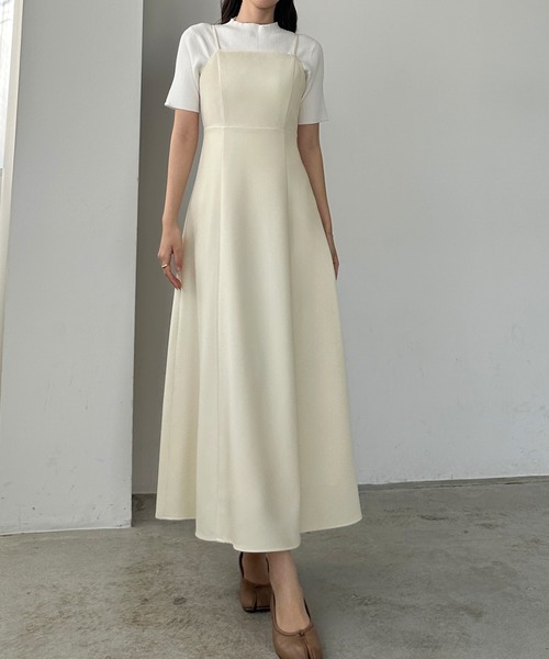 「Louere」 キャミソールワンピース X-LARGE ブラウン レディース_画像7