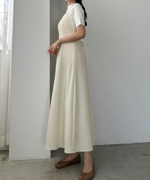 「Louere」 キャミソールワンピース X-LARGE ブラウン レディース_画像8