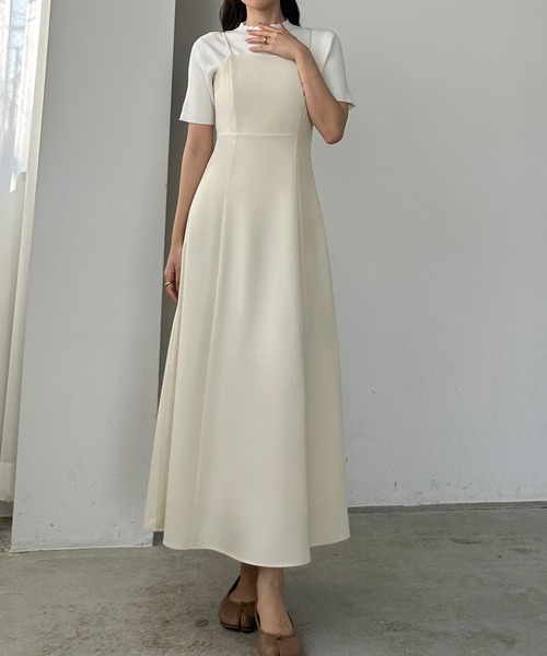 「Louere」 キャミソールワンピース X-LARGE ブラウン レディース_画像9