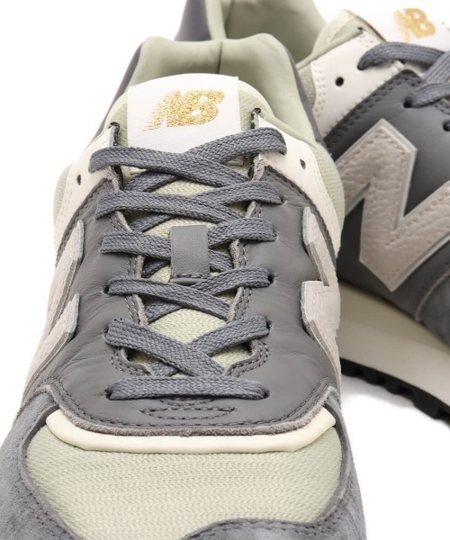 「New Balance」 ローカットスニーカー 25.0cm グレー メンズ_画像9