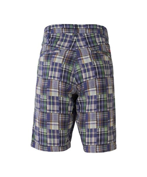 パンツ ダブルガーゼチェックショーツ メンズの画像