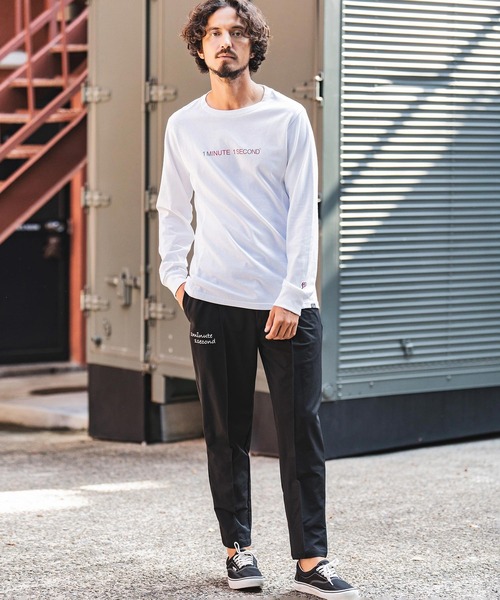 「1minute 1second」 長袖Tシャツ X-LARGE ブラック メンズ_画像4