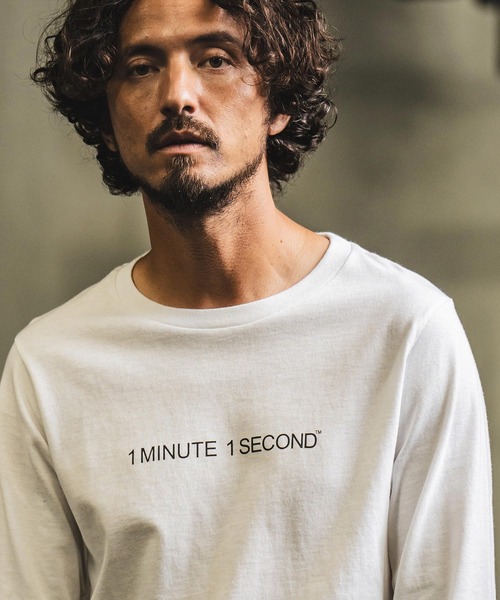 「1minute 1second」 長袖Tシャツ X-LARGE ブラック メンズ_画像5