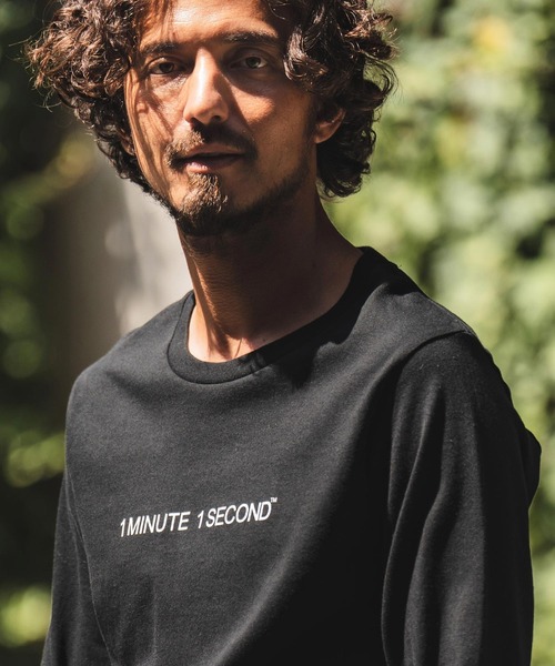 「1minute 1second」 長袖Tシャツ X-LARGE ブラック メンズ_画像8