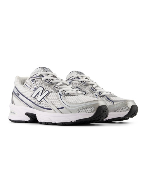 「New Balance」 ローカットスニーカー 28.0cm ホワイト×ネイビー レディース_画像5