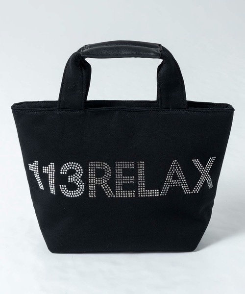 1PIU1UGUALE3 RELAXハンドバッグ ラインストーンBLACK※新品 1PIU1UGUALE3 RELAX 「1PIU1UGUALE3 RELAX 」 ハンドバッグ ONE SIZE