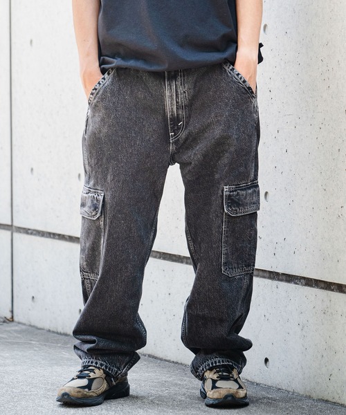 Levi's（リーバイス） カーゴパンツ W30 L32 ブラック メンズ
