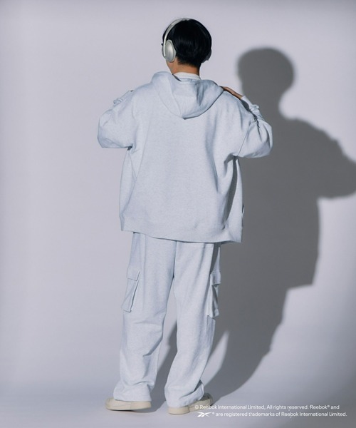 「Reebok」 スウェットパンツ LARGE チャコールグレー メンズ_画像6