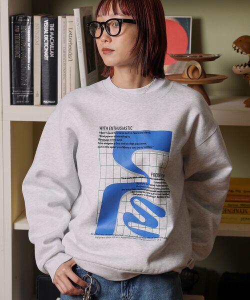 「FFEIN」 スウェットカットソー MEDIUM ブラウン メンズ_画像9