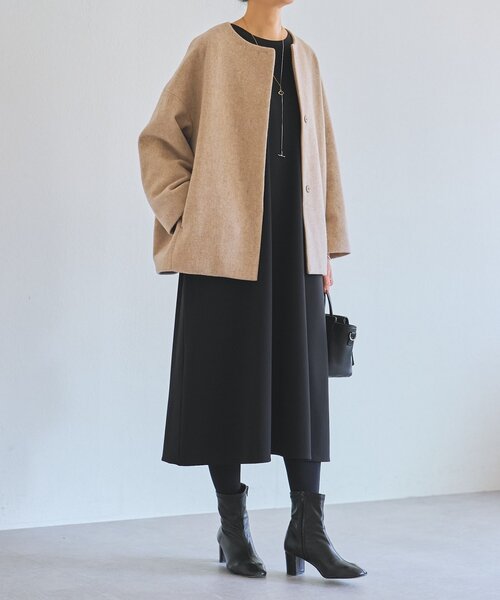 BEARDSLEY（ビアズリー） 長袖ワンピース 1 ネイビー レディース