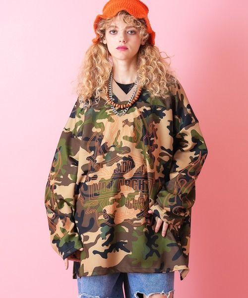 「ankoROCK」 「VOLT」長袖Tシャツ ONESIZE ブラック メンズ_画像5