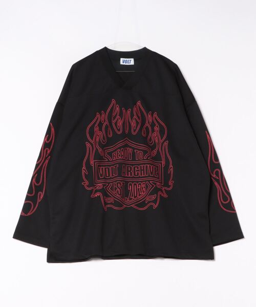「ankoROCK」 「VOLT」長袖Tシャツ ONESIZE ブラック メンズ_画像7