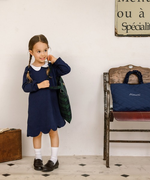 「panpantutu」 「KIDS」長袖ワンピース 100cm ラベンダー キッズ_画像5