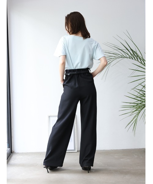 fifth（フィフス） ワイドパンツ パンツ ポケット付きタックパンツ