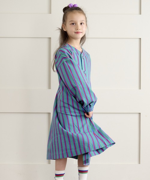 「HOGAN RANCH WEAR」 「MARKEY’SHOGAN」「KIDS」長袖ワンピース 90 レッド キッズ_画像7