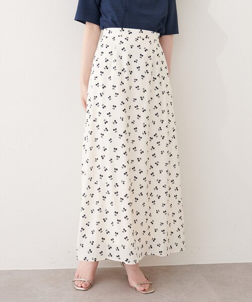 natural couture ロング スカート フルーツ柄スカート : ZOZOTOWN