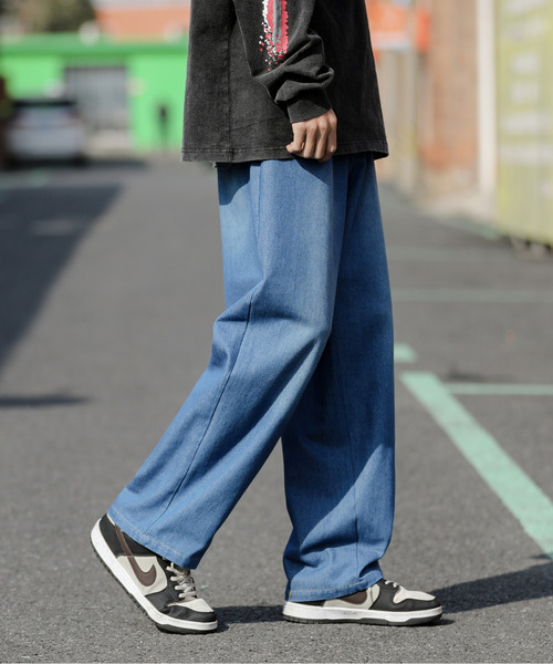 「neos」 デニムパンツ LARGE インディゴブルー メンズ_画像4
