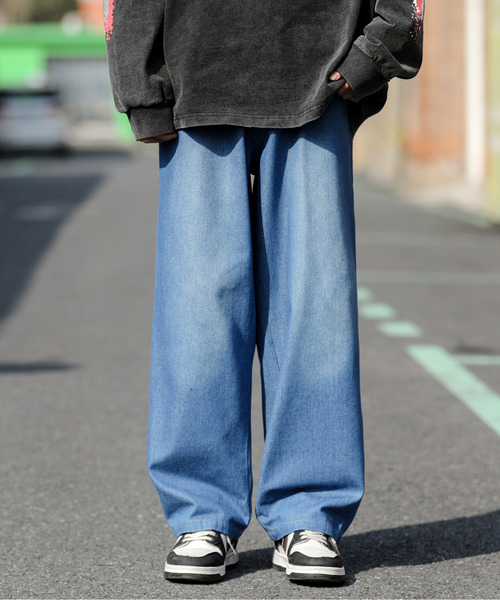「neos」 デニムパンツ LARGE インディゴブルー メンズ_画像6