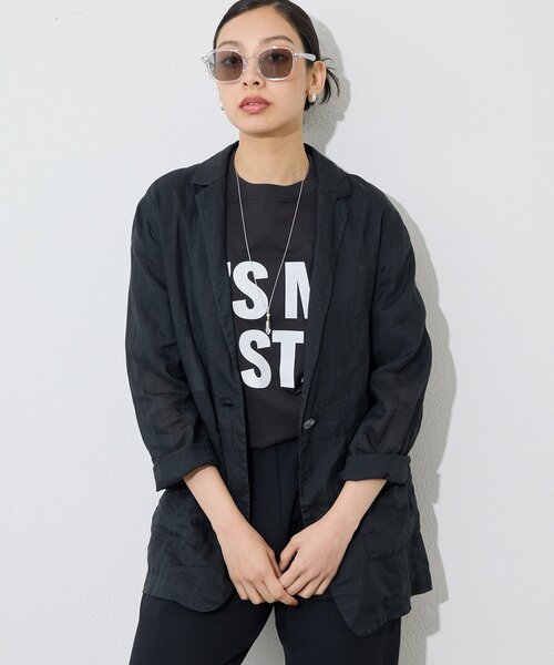 Whim Gazette（ウィム ガゼット） tシャツ 半袖 フロントロゴTシャツ